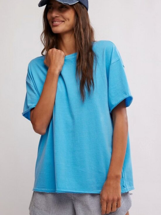 Free People Tops - NWT Free People Nina T Shirt in Maliblue